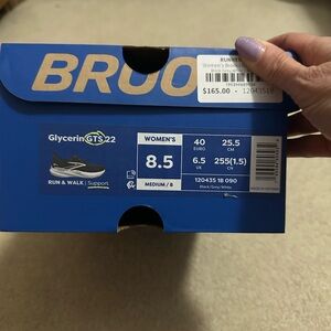 Brooks Women's Glycerin GTS 22 Sneakers - Blue and Black